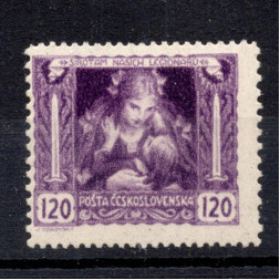 Briefmarke Tschechoslowakei, Pof.32B (Pof. 32B)**, 120h