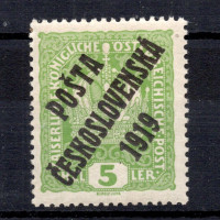 Známka ČSR, Pof.34**, I. typ, 5h