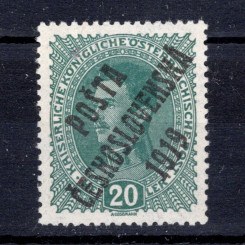 Známka ČSR, Pof.39**, I. typ, 20h