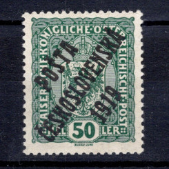 Známka ČSR, Pof.43**, I. typ, 50h