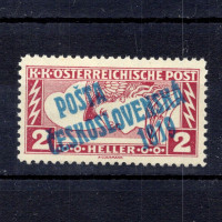 Známka ČSR, Pof.58A**, II. typ přetisku, 5h