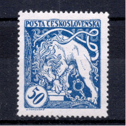Briefmarke Tschechoslowakei, Pof.29A (Pof. 29A)*, 50h