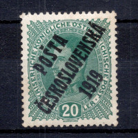 Známka ČSR, Pof.39*, II. typ, 20h