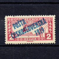 Známka ČSR, Pof.57*, 2 Austro-Hungarian
