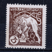 Známka ČSR, Pof.28B*, 25h