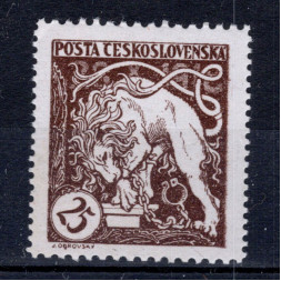 Briefmarke Tschechoslowakei, Pof.28B (Pof. 28B)*, 25h