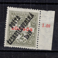Známka ČSR, Pof.124**, III. typ, 2f Známka ČSR, Pof.124**, III. typ, 2f