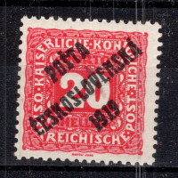 Známka ČSR, Pof.75**, III. typ, 20h Známka ČSR, Pof.75**, III. typ, 20h