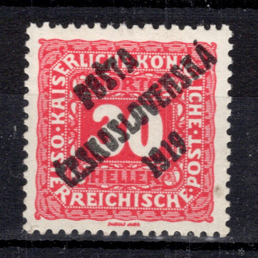 Známka ČSR, Pof.77*, III. typ, 30h Známka ČSR, Pof.77*, III. typ, 30h