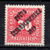 Známka ČSR, Pof.77*, III. typ, 30h