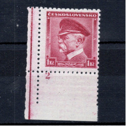 Briefmarke Tschechoslowakei, Pof.303 (Pof. 303)**, 1 Kč