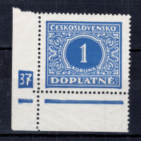 Známka ČSR, Pof.DL62**, 1 Kč Známka ČSR, Pof.DL62**, 1 Kč