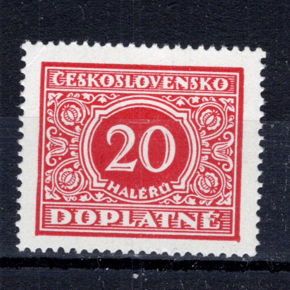 Známka ČSR, Pof.DL57**, 20 h Známka ČSR, Pof.DL57**, 20 h