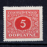Známka ČSR, Pof.DL55**, 5 h