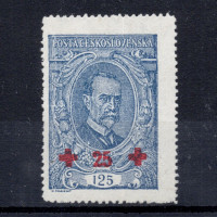 Známka ČSR, Pof.172*, typ II, 125+25h
