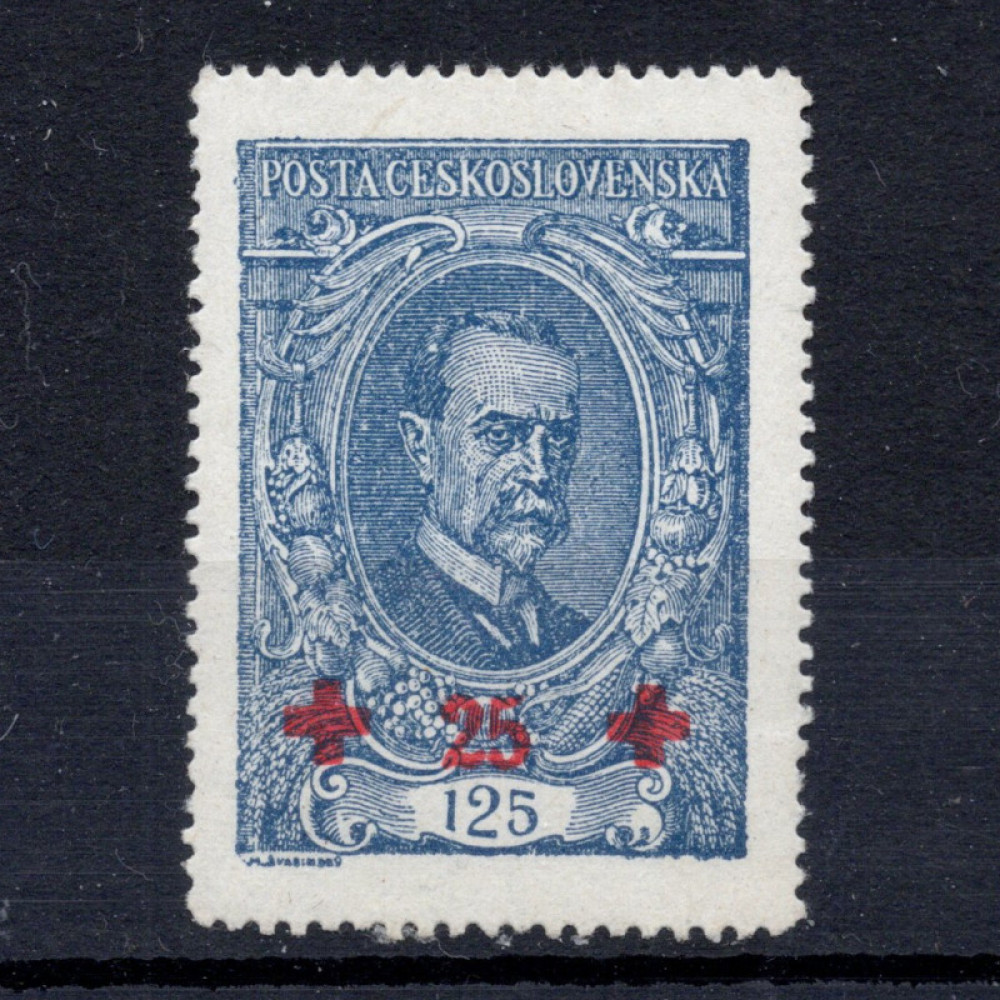 Známka ČSR, Pof.172*, typ I, 125+25h Známka ČSR, Pof.172*, typ I, 125+25h