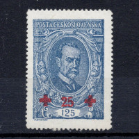 Známka ČSR, Pof.172*, typ I, 125+25h