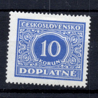Známka ČSR, Pof.DL65*, 10 Kč