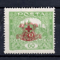 Známka ČSR, Pof.171*, 60+20h Známka ČSR, Pof.171*, 60+20h