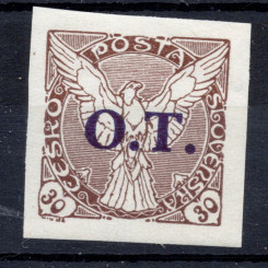 Známka ČSR, Pof.OT3*, 30h