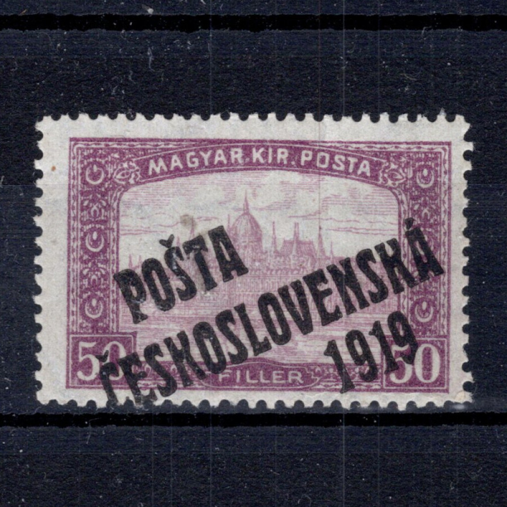 Známka ČSR, Pof.111*, I. typ, 50f Známka ČSR, Pof.111*, I. typ, 50f