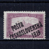 Známka ČSR, Pof.111*, I. typ, 50f Známka ČSR, Pof.111*, I. typ, 50f