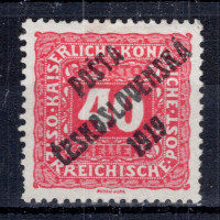 Známka ČSR, Pof.78*, III. typ, 40h Známka ČSR, Pof.78*, III. typ, 40h