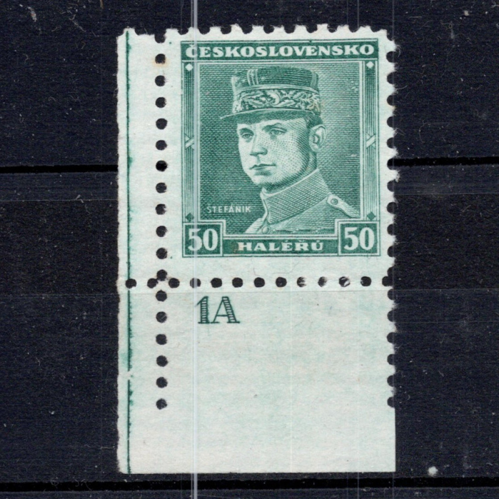 Známka s DČ ČSR, Pof.291**, 50h Známka s DČ ČSR, Pof.291**, 50h