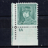Známka s DČ ČSR, Pof.291**, 50h