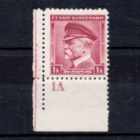 Známka s DČ ČSR, Pof.352**, 1 K