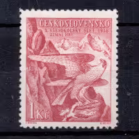 Briefmarke Tschechoslowakei, Pof.332 (Pof. 332)**, 1 Kč
