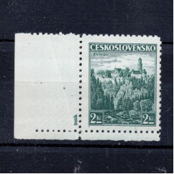 Briefmarken mit Kennzeichen Tschechoslowakei, Pof.307 (Pof. 307)**, 2 Kč
