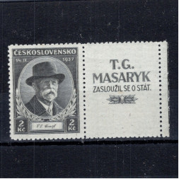Briefmarke mit Ziefeldern Tschechoslowakei, Pof.325 (Pof. 325)**, 2 Kč