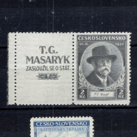 Známka s kupóny ČSR, Pof.325**, 2 Kč