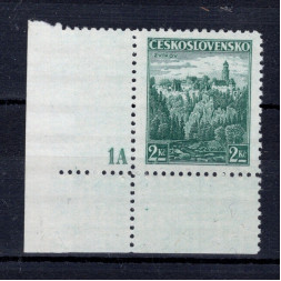 Briefmarken mit Kennzeichen Tschechoslowakei, Pof.307 (Pof. 307)**, 2 Kč
