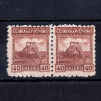 Dvojpáska ČSR, Pof.218**, 40h Dvojpáska ČSR, Pof.218**, 40h