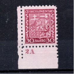 Briefmarken mit Kennzeichen Tschechoslowakei, Pof.252 (Pof. 252)**, 30h