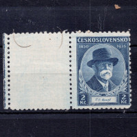 Známka s kupóny ČSR, Pof.287*, 2 Kč