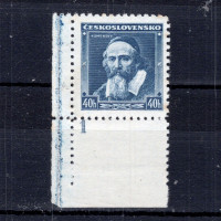 Známka s DČ ČSR, Pof.300*, 40h