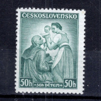 Známka ČSR, Pof.295*, 50+50h