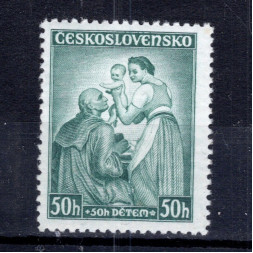 Briefmarke Tschechoslowakei, Pof.295 (Pof. 295)*, 50+50h