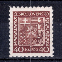 Známka ČSR, Pof.253*, typ II, 40h