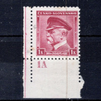 Známka s DČ ČSR, Pof.352*, 1 K