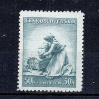 Známka ČSR, Pof.315*, 50+50h