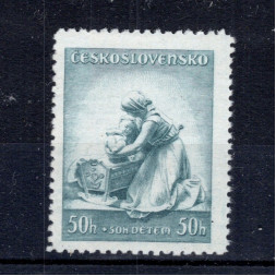 Známka ČSR, Pof.315*, 50+50h
