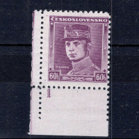 Známka s DČ ČSR, Pof.302*, 60h