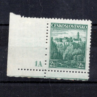 Známka s DČ ČSR, Pof.307*, 2 Kč