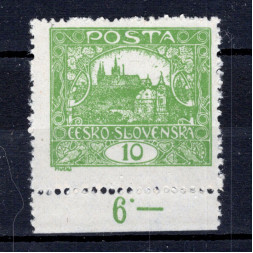 Briefmarke Tschechoslowakie, Pof.6C (Mi. 25C)**, 10h