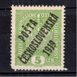 Briefmarke Tschechoslowakie, Pof.34 (Mi. 41)*, 5h
