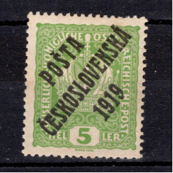 Briefmarke Tschechoslowakie, Pof.34 (Mi. 41)*, 5h